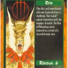 Rite of Wounding Rite U Rage CCG Limited Edition