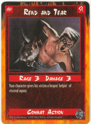 Rend and Tear Combat U Rage CCG Limited Edition