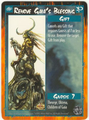 Remove Gaia's Blessing Gift U Rage CCG Limited Edition