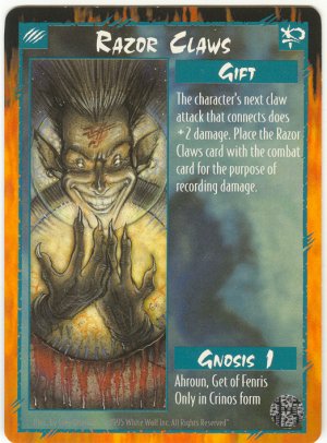 Razor Claws Gift U Rage CCG Limited Edition