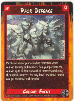 Pack Defense Combat U Rage CCG Limited Edition
