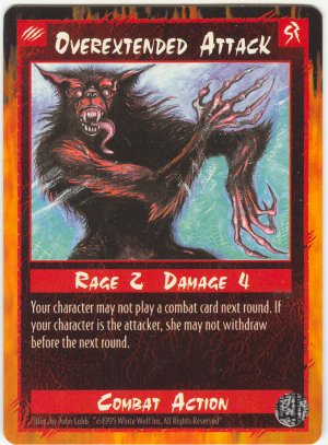 Overextended Attack Combat C Rage CCG Limited Edition