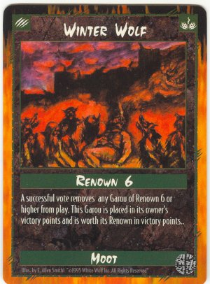 Winter Wolf Moot C Rage CCG Limited Edition