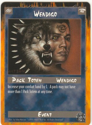 Wendigo Event: Tote U Rage CCG Limited Edition