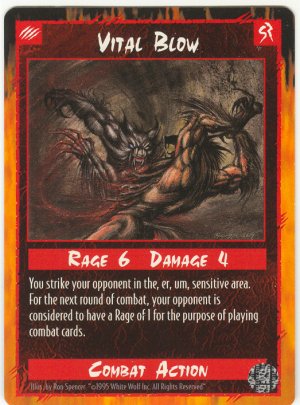 Vital Blow Combat U Rage CCG Limited Edition