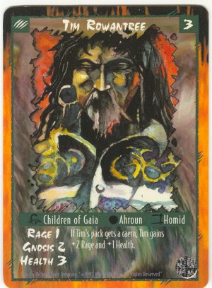 Tim Rowantree Character C Rage CCG Limited Edition