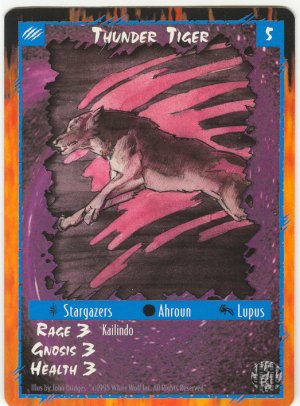 Thunder Tiger Character U Rage CCG Limited Edition