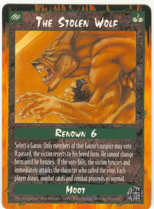 The Stolen Wolf Moot U Rage CCG Limited Edition