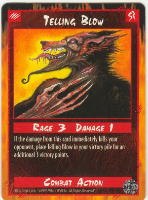 Telling Blow Combat U Rage CCG Limited Edition