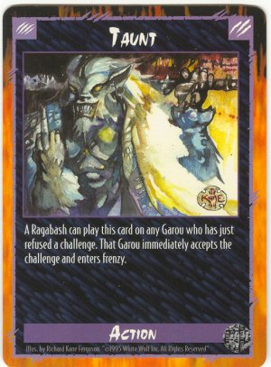 Taunt Action U Rage CCG Limited Edition