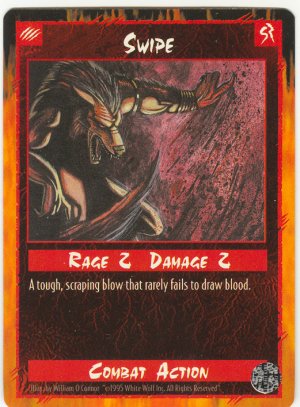 Swipe Combat C Rage CCG Limited Edition