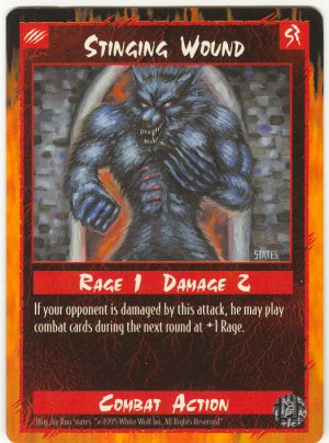 Stinging Wound Combat C Rage CCG Limited Edition