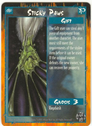 Sticky Paws Gift C Rage CCG Limited Edition