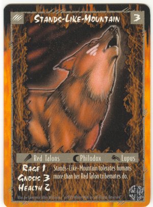 Stands-Like-Mountain Character C Rage CCG Limited Edition