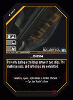 ...Sign BTR-042 (U) Battlestar Galactica CCG