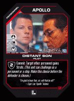 Apollo, Distant Son BTR-085 (C) Battlestar Galactica CCG