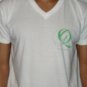 Quiet Grind White Vneck Shield Design (2 photos)