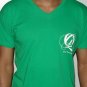 Quiet Grind Green Vneck Wing and Q Design (2 photos)
