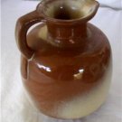 Frankoma Pottery Pitcher Jug 833 Brown and Cream