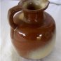 Frankoma Pottery Pitcher Jug 833 Brown and Cream