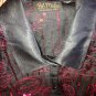 Sparkling Red Sequin Evening Party Holiday Ladies Overshirt Top Bob Mackie