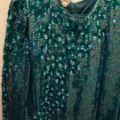Sequin Evening Dress 2 Piece Designer Scala Size Large