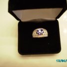 Ladies tanzanite and diamond ring