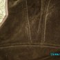 Sharif Designer suede jacket with tooled leather bib