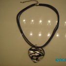 Murano glass heart necklace