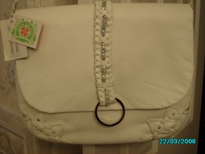 Charm and Luck Designer leather messenger bag