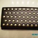 The Find Designer soft black leather studded clutch wallet