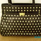 The Find Designer soft black leather studded handbag