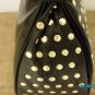 The Find Designer soft black leather studded handbag