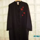 Black satin sleep shirt