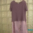 Flowered skirt and top set