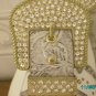 Charm and Luck pebbled leather designer handbag.