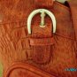 The Find croco embossed leather designer handbag