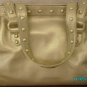 Carlos Falchi designer goatskin leather frame bag.
