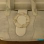 Carlos Falchi designer croco embosed leather and real lizard bag