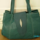 Carlos Falchi designer leather and stingray bag