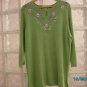 Ladies knit embroidered tunic