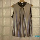 Ladies slinky gold top