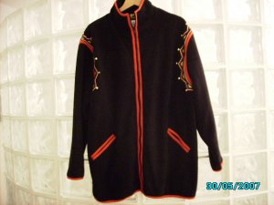 Bob Mackie designer fleece jacket