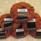 $81 Lot--6 Skeins Filatura Di Crosa Allegro "1 Orange Multi" Yarn + Free Gift!