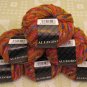 $81 Lot--6 Skeins Filatura Di Crosa Allegro "1 Orange Multi" Yarn + Free Gift!