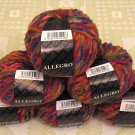 $81 Lot--6 Skeins Filatura Di Crosa Allegro "11 Red Multi" Yarn + Free Gift!