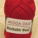 Moda Dea Washable Wool "True Red" Yarn ~ 1 Skein ~ $5