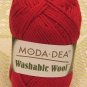 Moda Dea Washable Wool "True Red" Yarn ~ 1 Skein ~ $5