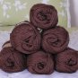 $48 Lot--6 Skeins Moda Dea Bamboo Wool "Coffee" Yarn + Free Gift!