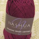 Nashua Creative Focus Cotton "Dark Fuchsia" Yarn ~ 1 Skein ~ $3